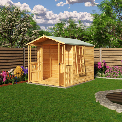 Shire 7x10 Buckingham Summerhouse with Veranda BUCV0707DSL-1AA