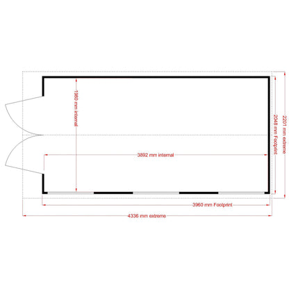 Shire 7x13 Jersey Shed JERS0713DSL-1AA