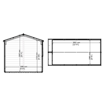 Shire 7x13 Jersey Shed JERS0713DSL-1AA