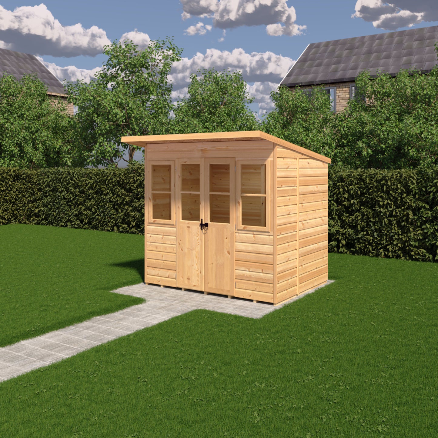 Shire 7x5 Haddon Pent Summerhouse HADP0705DSL-1AA