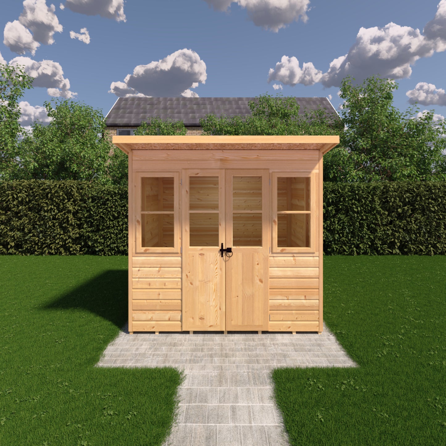 Shire 7x5 Haddon Pent Summerhouse HADP0705DSL-1AA