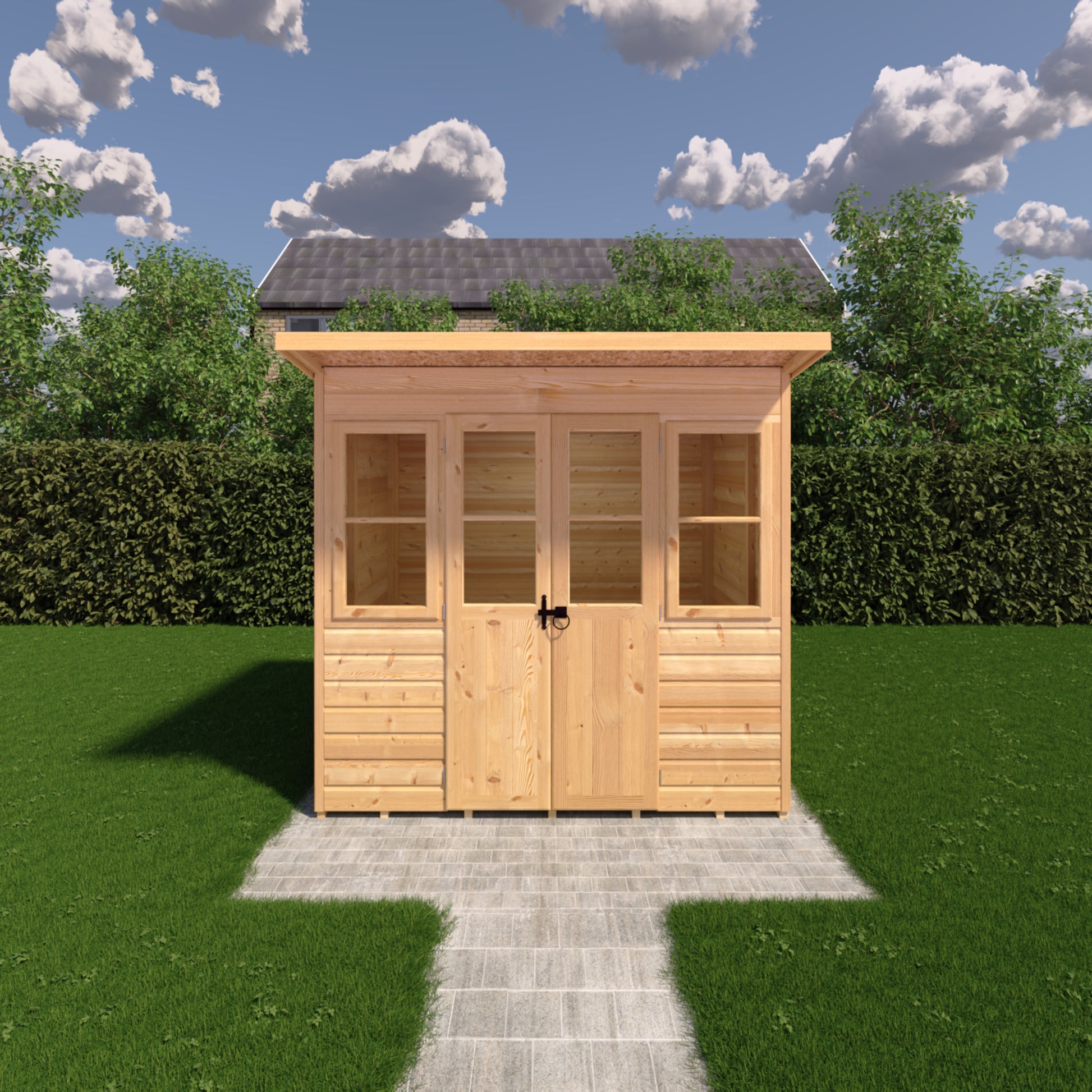 Shire 7x5 Haddon Pent Summerhouse HADP0705DSL-1AA