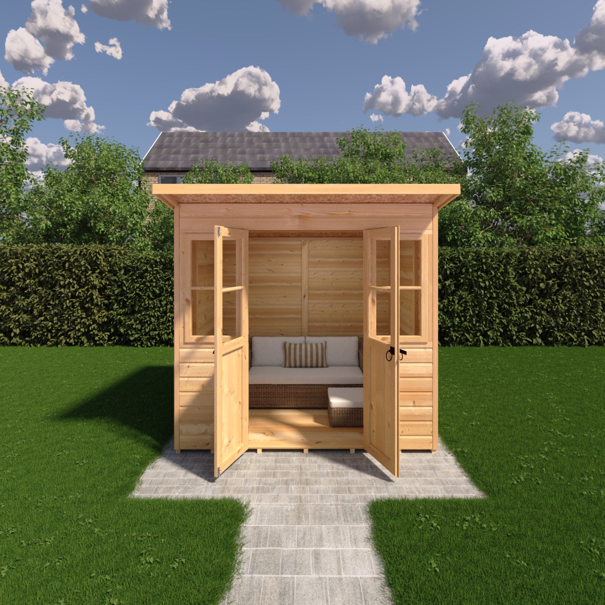 Shire 7x5 Haddon Pent Summerhouse HADP0705DSL-1AA
