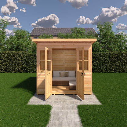 Shire 7x5 Haddon Pent Summerhouse HADP0705DSL-1AA