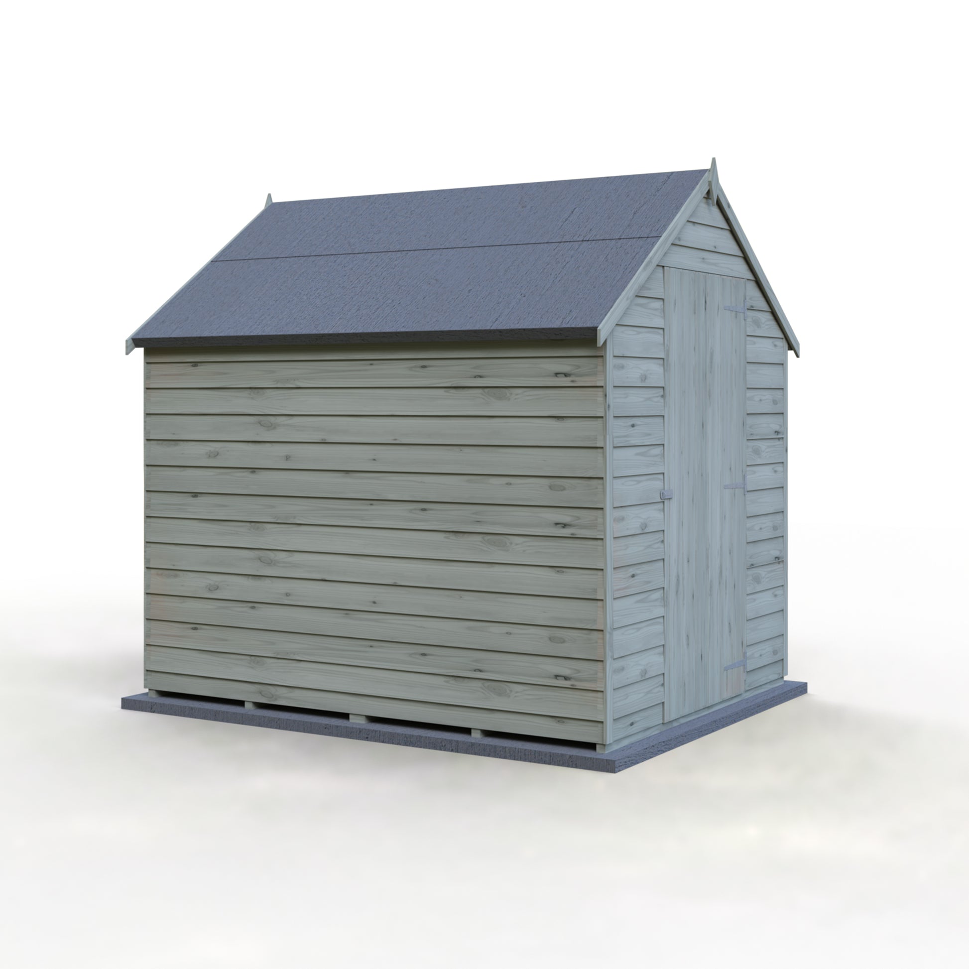 Shire 7x5 Single Door Overlap Pressure Treated Shed OVSV0705POL-1AA