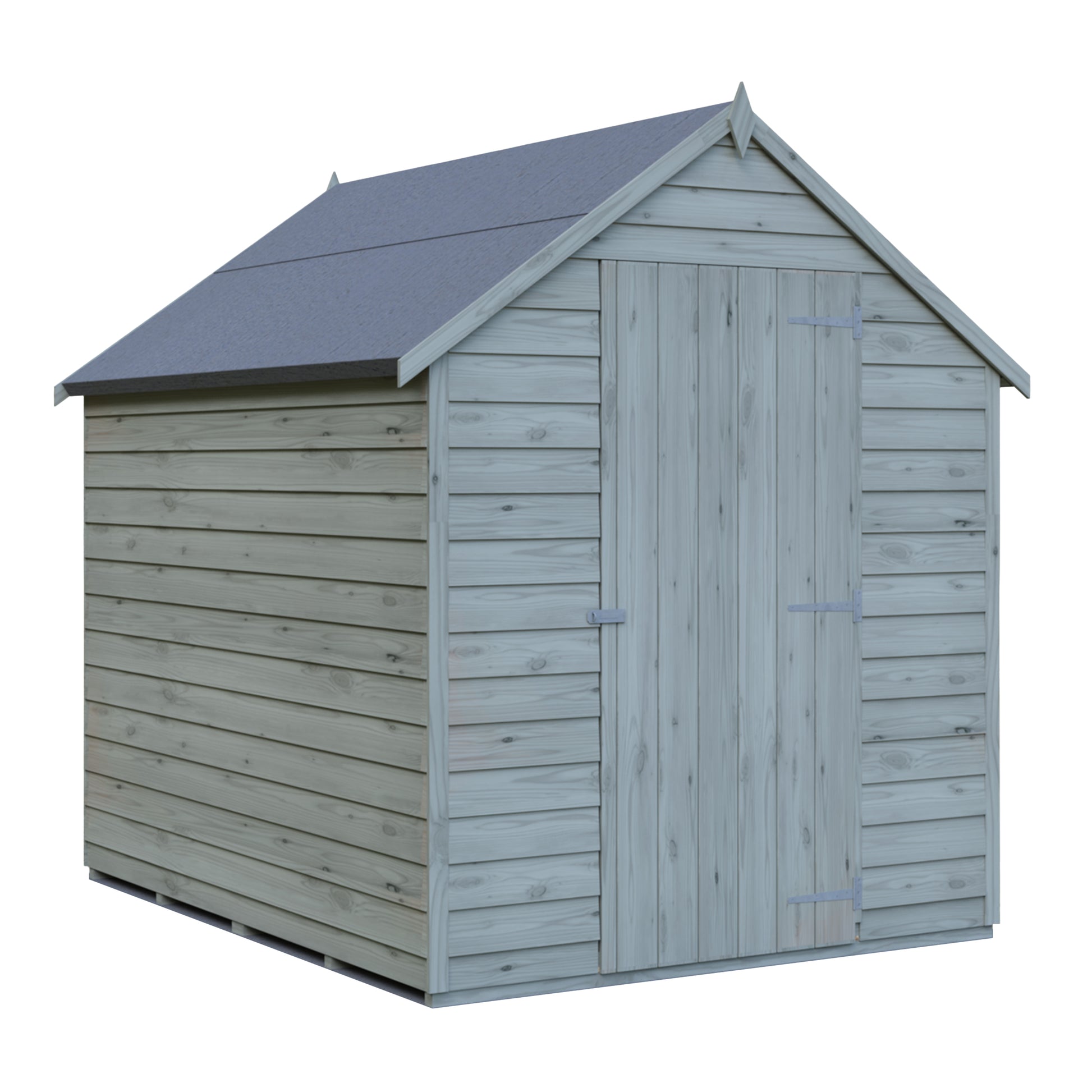 Shire 7x5 Single Door Overlap Pressure Treated Shed OVSV0705POL-1AA