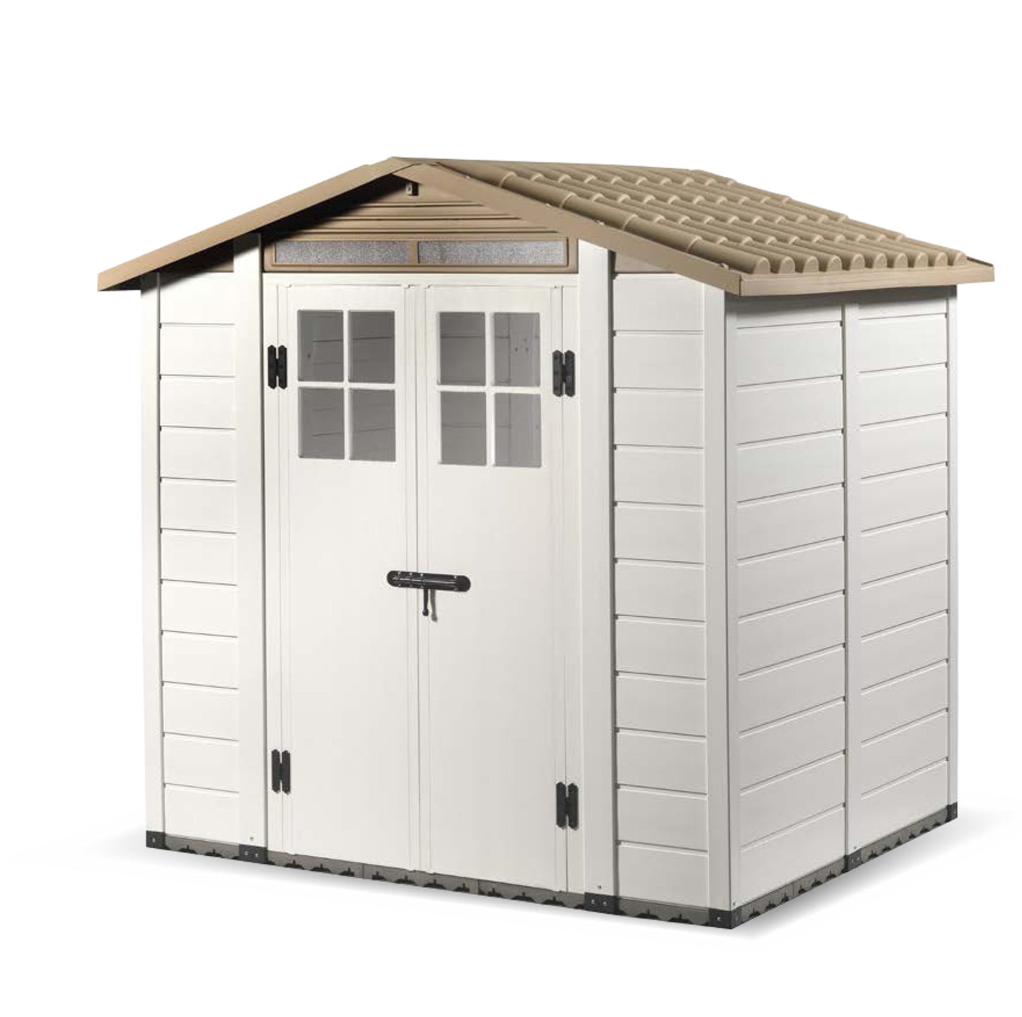 Shire 7x5 Tuscany Evo 200 Double Door Plastic Shed TEVO2002PVC-1AA