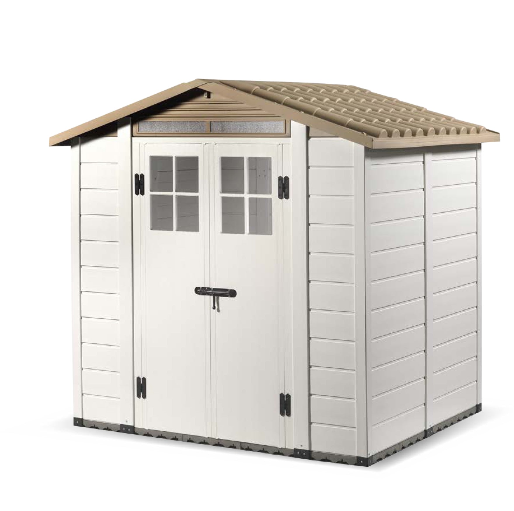 Shire 7x5 Tuscany Evo 200 Double Door Plastic Shed TEVO2002PVC-1AA