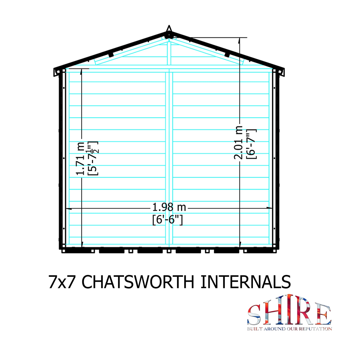 Shire 7x7 Chatsworth Summerhouse CHAT0707DSL-1AA