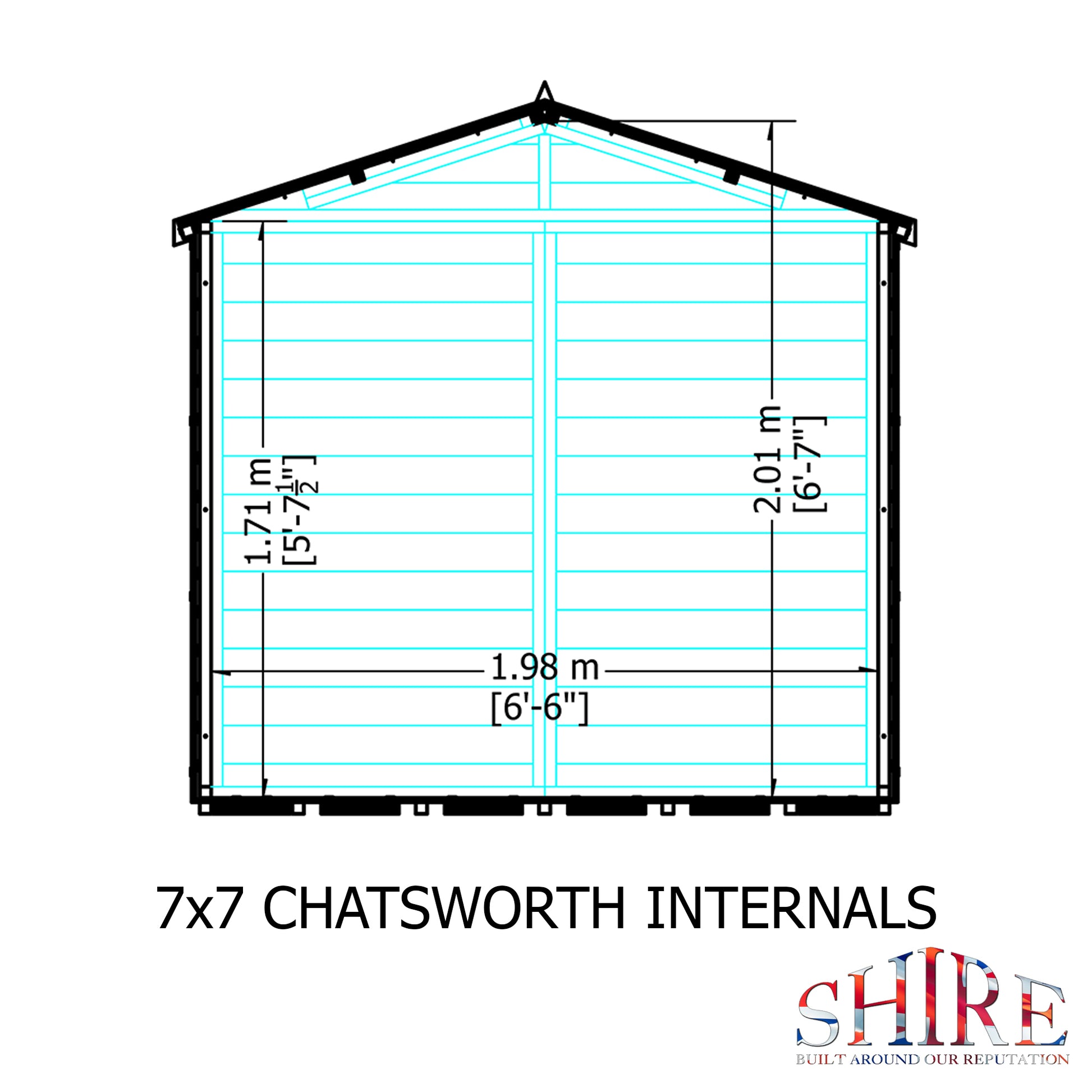 Shire 7x7 Chatsworth Summerhouse CHAT0707DSL-1AA