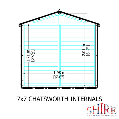 Shire 7x7 Chatsworth Summerhouse CHAT0707DSL-1AA