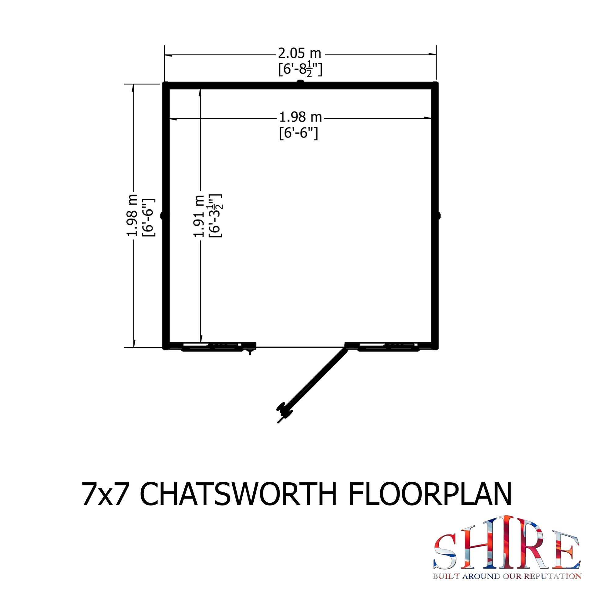 Shire 7x7 Chatsworth Summerhouse CHAT0707DSL-1AA
