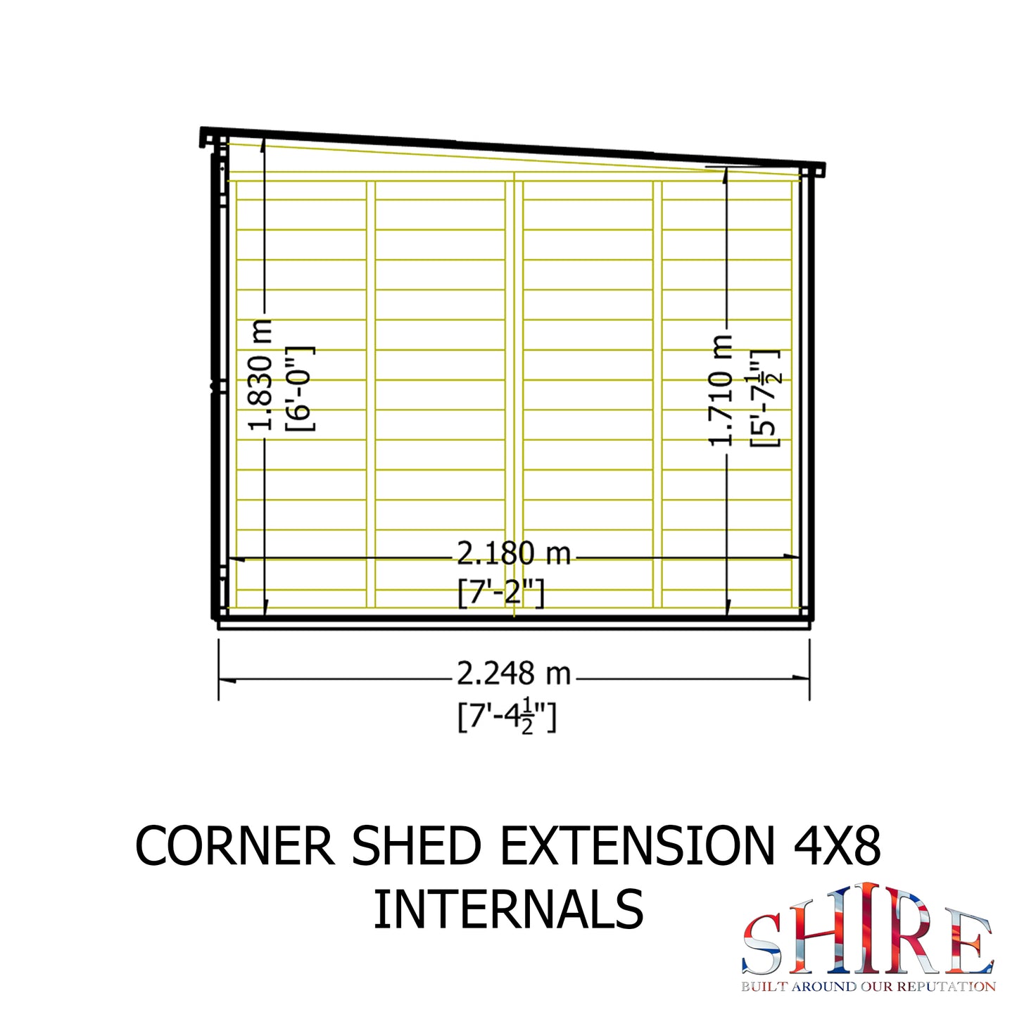 Shire 8x12 Barclay Corner Summerhouse BARC0812DSL-1AA