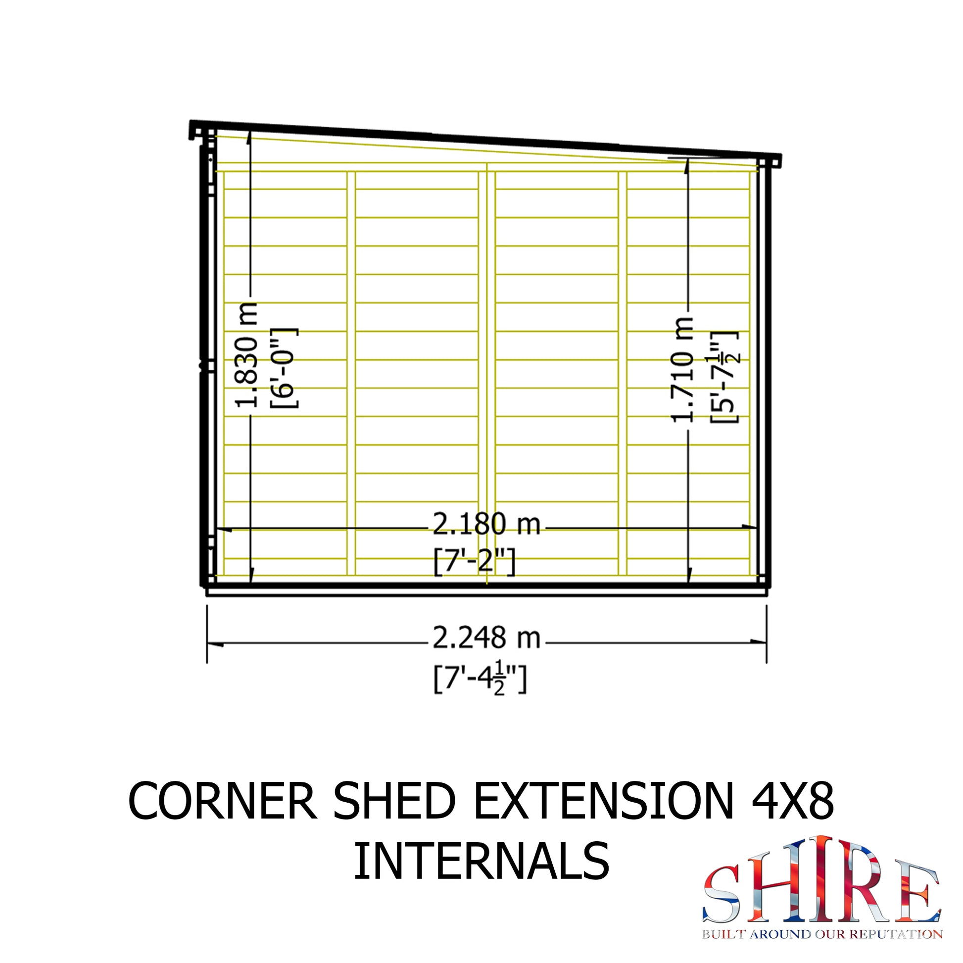 Shire 8x12 Barclay Corner Summerhouse BARC0812DSL-1AA
