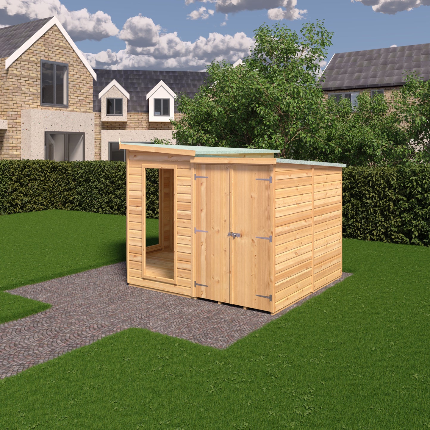 Shire 8x12 Barclay Corner Summerhouse BARC0812DSL-1AA