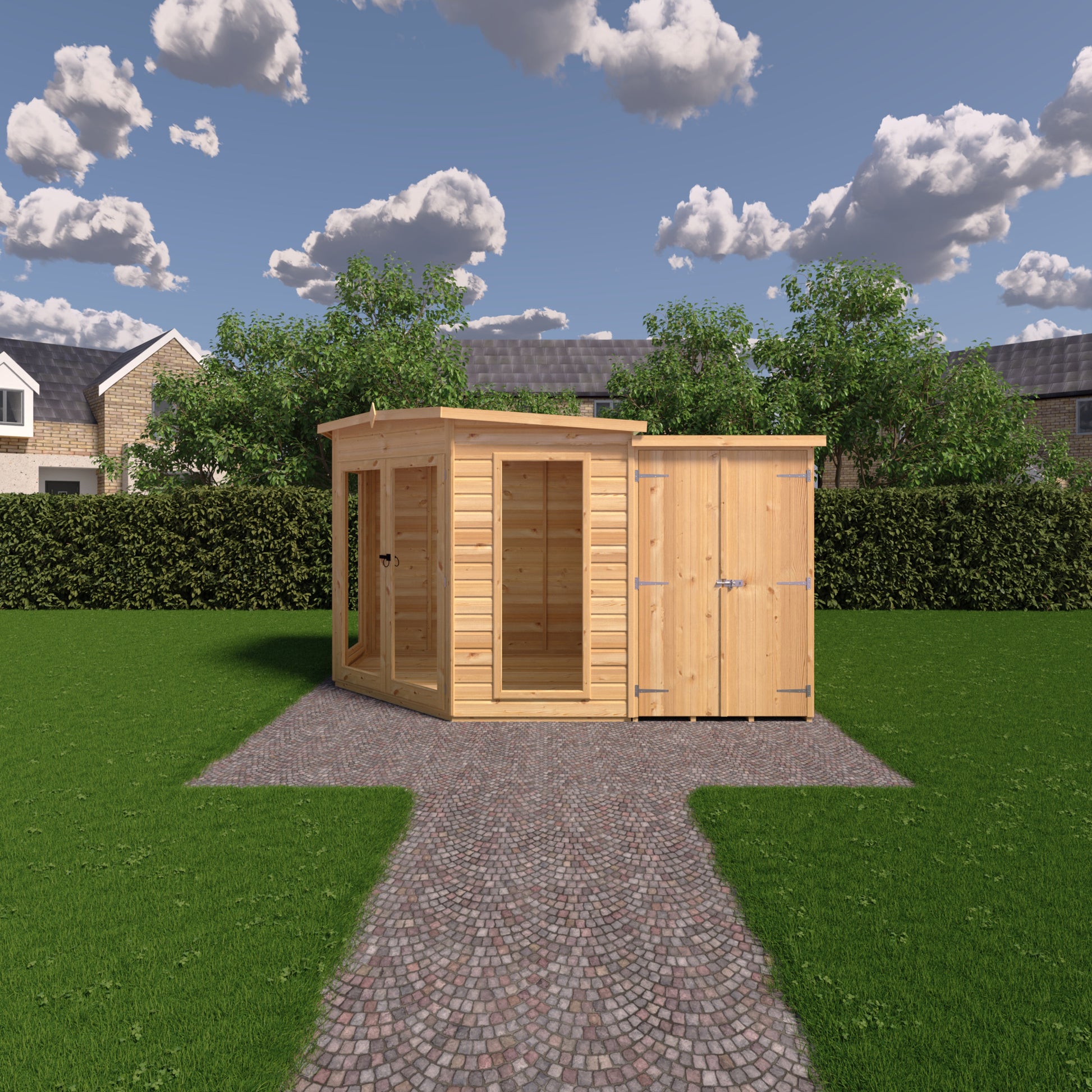 Shire 8x12 Barclay Corner Summerhouse BARC0812DSL-1AA