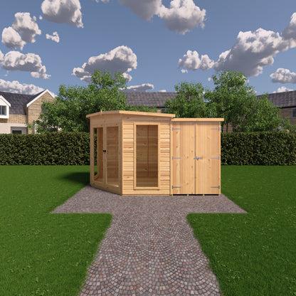 Shire 8x12 Barclay Corner Summerhouse BARC0812DSL-1AA
