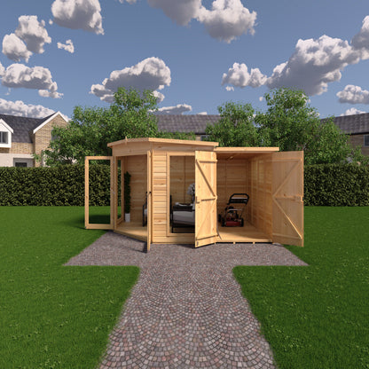 Shire 8x12 Barclay Corner Summerhouse BARC0812DSL-1AA