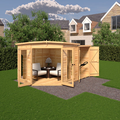 Shire 8x12 Barclay Corner Summerhouse BARC0812DSL-1AA