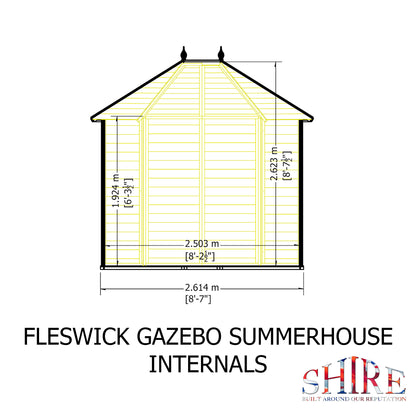 Shire 8x6 Fleswick Summerhouse FLES0807DSL-1AA