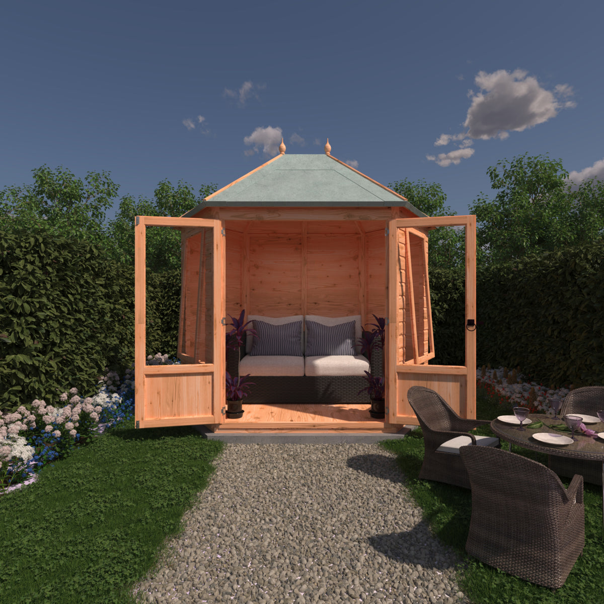 Shire 8x6 Fleswick Summerhouse FLES0807DSL-1AA
