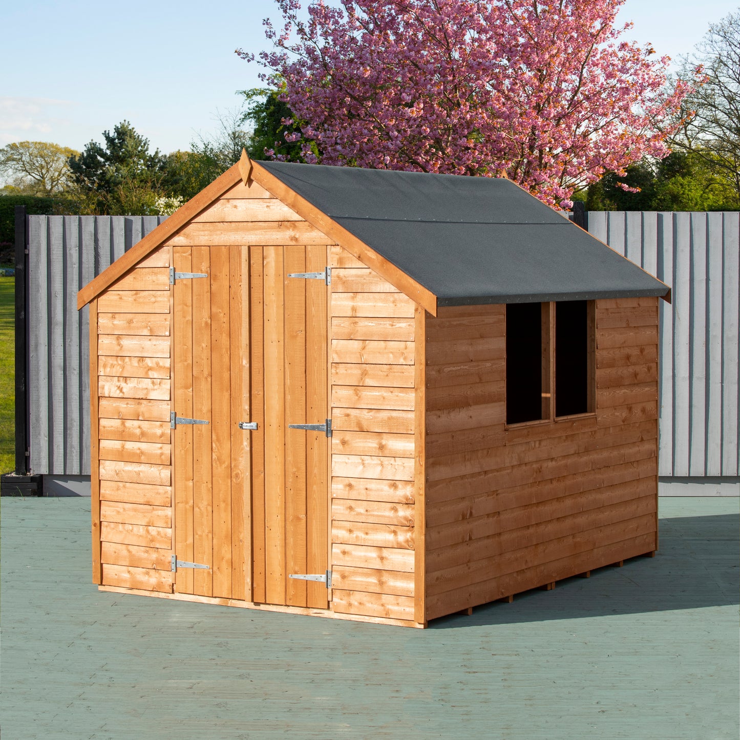 Shire 8x6 Overlap Double Door Shed with Window ODVW0806DOL-1AA