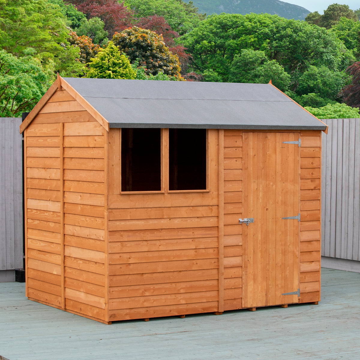 Shire 8x6 Overlap Single Door Apex Amaryllis Shed OVSR0806DOL-1AA