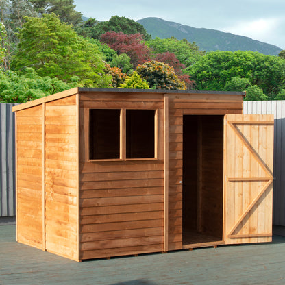 Shire 8x6 Overlap Single Door Pent Shed OVEP0806DOL-1AA