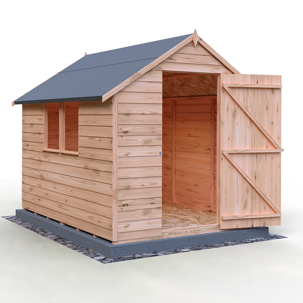 Shire 8x6 Overlap Single Door Shed with Window OVEW0806DOL-1AA