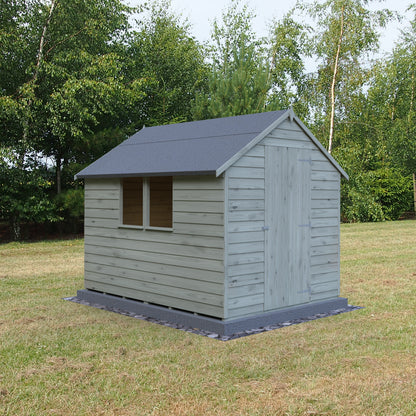 Shire 8x6 Single Door Overlap Pressure Treated Shed with Window OVSW0806POL-1AA