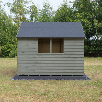 Shire 8x6 Single Door Overlap Pressure Treated Shed with Window OVSW0806POL-1AA