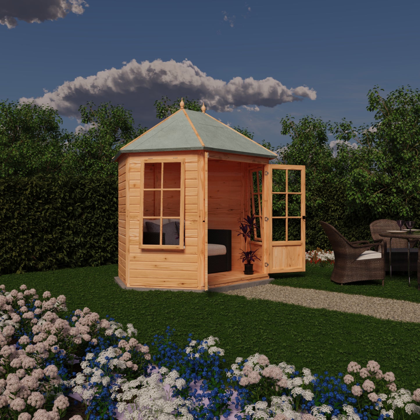 Shire 8x6 Windermere Summerhouse WIND0807DSL-1AA