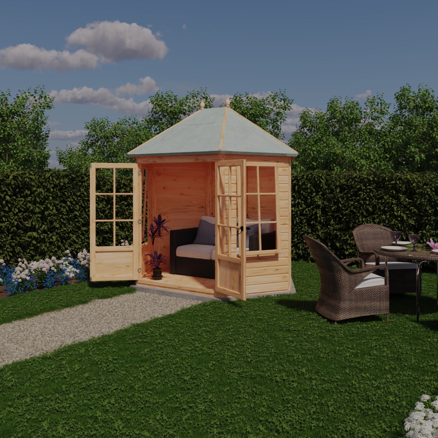 Shire 8x6 Windermere Summerhouse WIND0807DSL-1AA