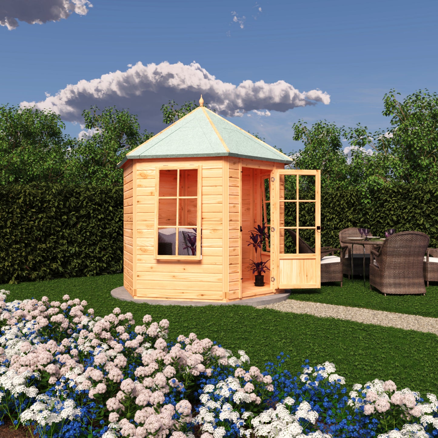 Shire 8x7 Welwick Summerhouse WELW0807DSL-1AA