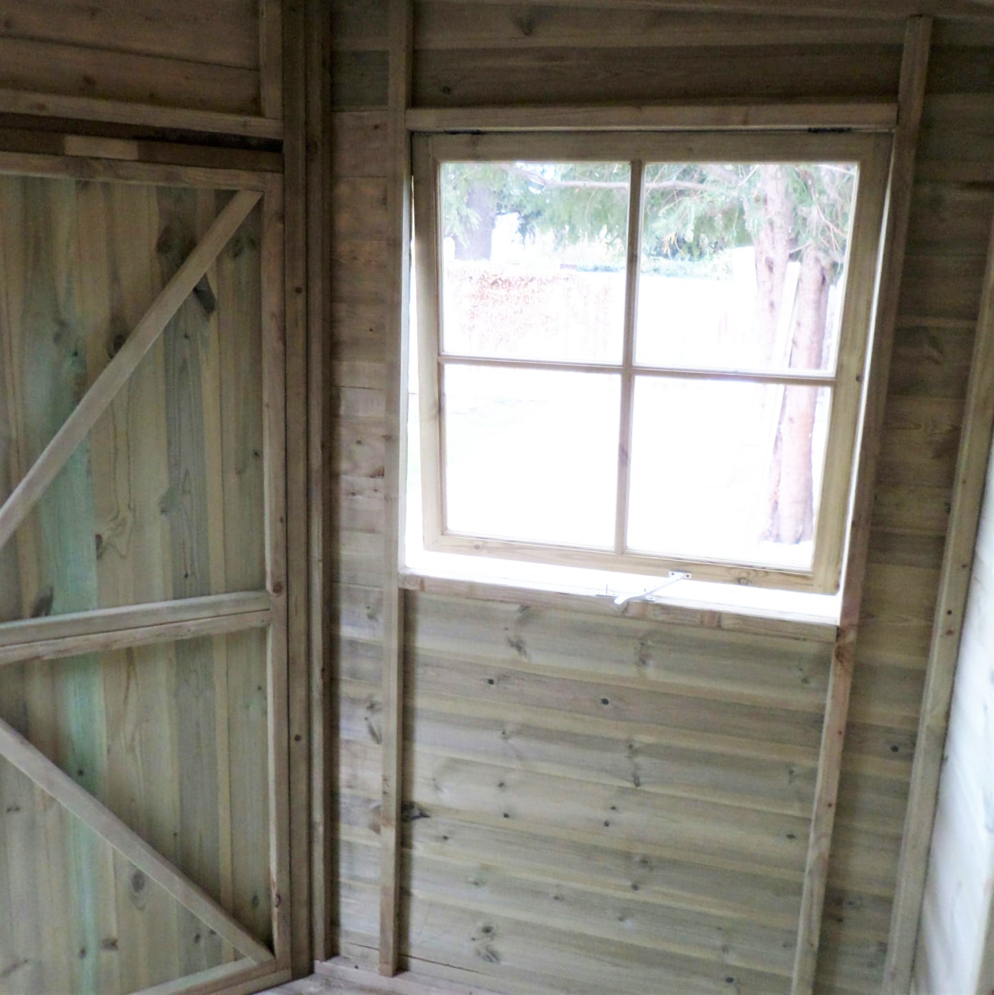 Shire 8x8 Double Door Corner Shed - Pressure Treated - CNRS0808PSL-1AA