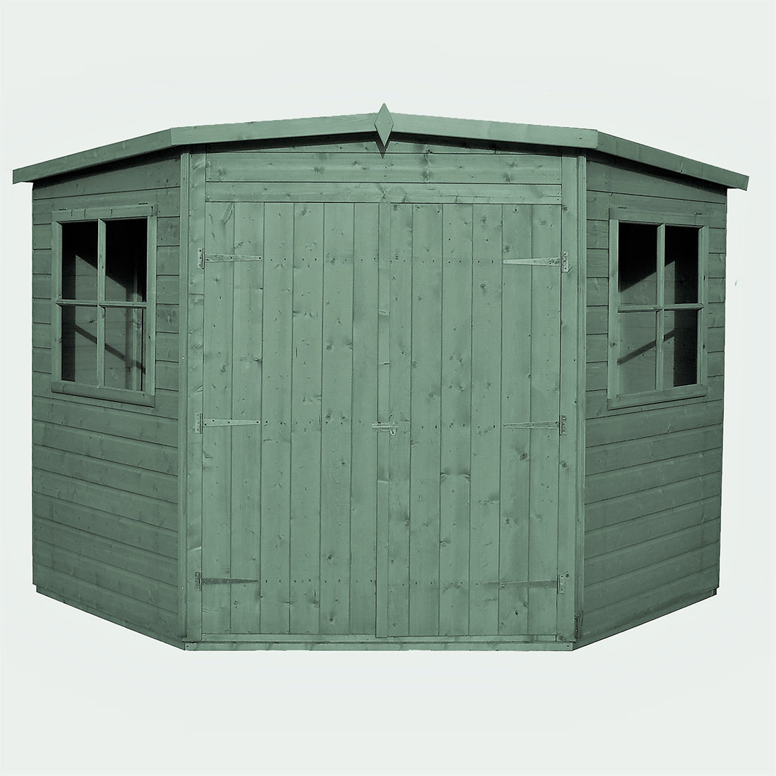 Shire 8x8 Double Door Corner Shed - Pressure Treated - CNRS0808PSL-1AA