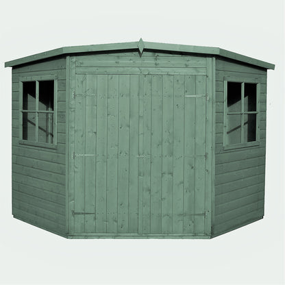 Shire 8x8 Double Door Corner Shed - Pressure Treated - CNRS0808PSL-1AA
