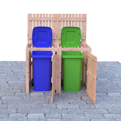 Shire Double Wheelie Bin Store WHEE0103DSL-1AA