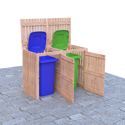Shire Double Wheelie Bin Store WHEE0103DSL-1AA