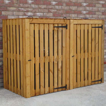 Shire Double Wheelie Bin Store WHEE0103DSL-1AA