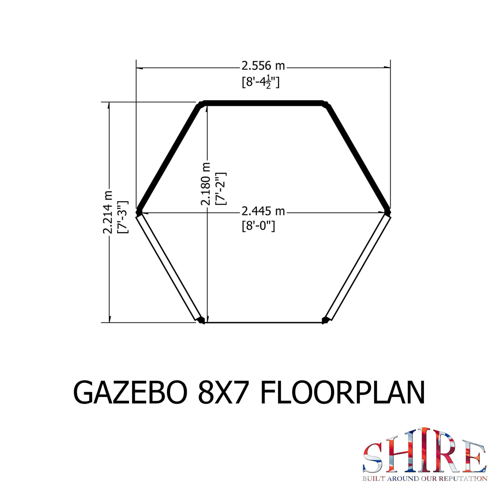 Shire Gazebo 8x7 GAZE0807DSL-1AA
