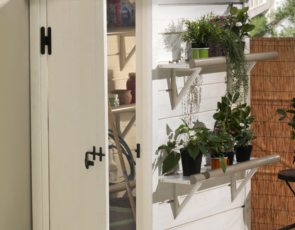 Shire 4x4 Tuscany Evo 120 Double Door Plastic Shed TEVO1202PVC-1AA